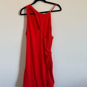 NWOT Free People Orange Asymmetrical Dress